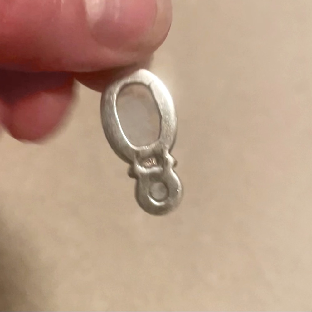 Moonstone / silver pendant & earrings - Picture 3 of 6
